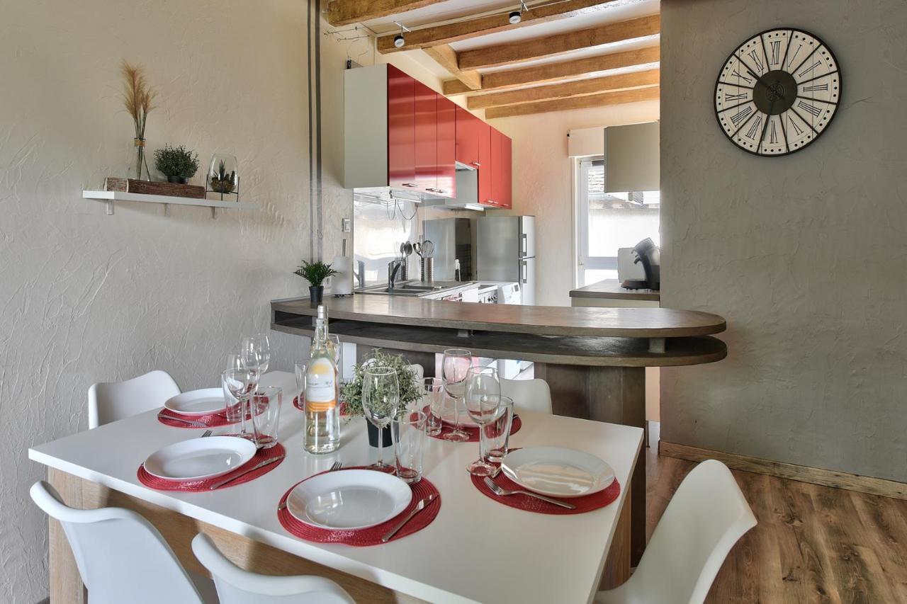 Appartement Le Cocon Chalonnais - Centre Luaran gambar