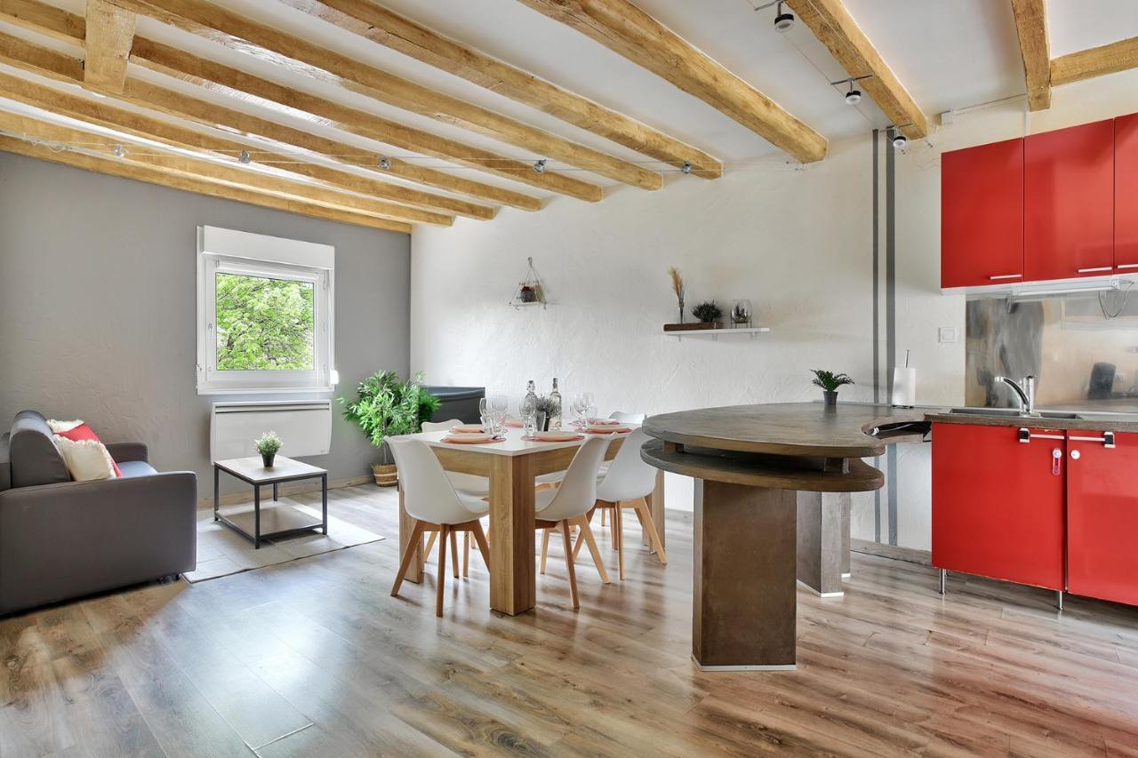 Appartement Le Cocon Chalonnais - Centre Luaran gambar